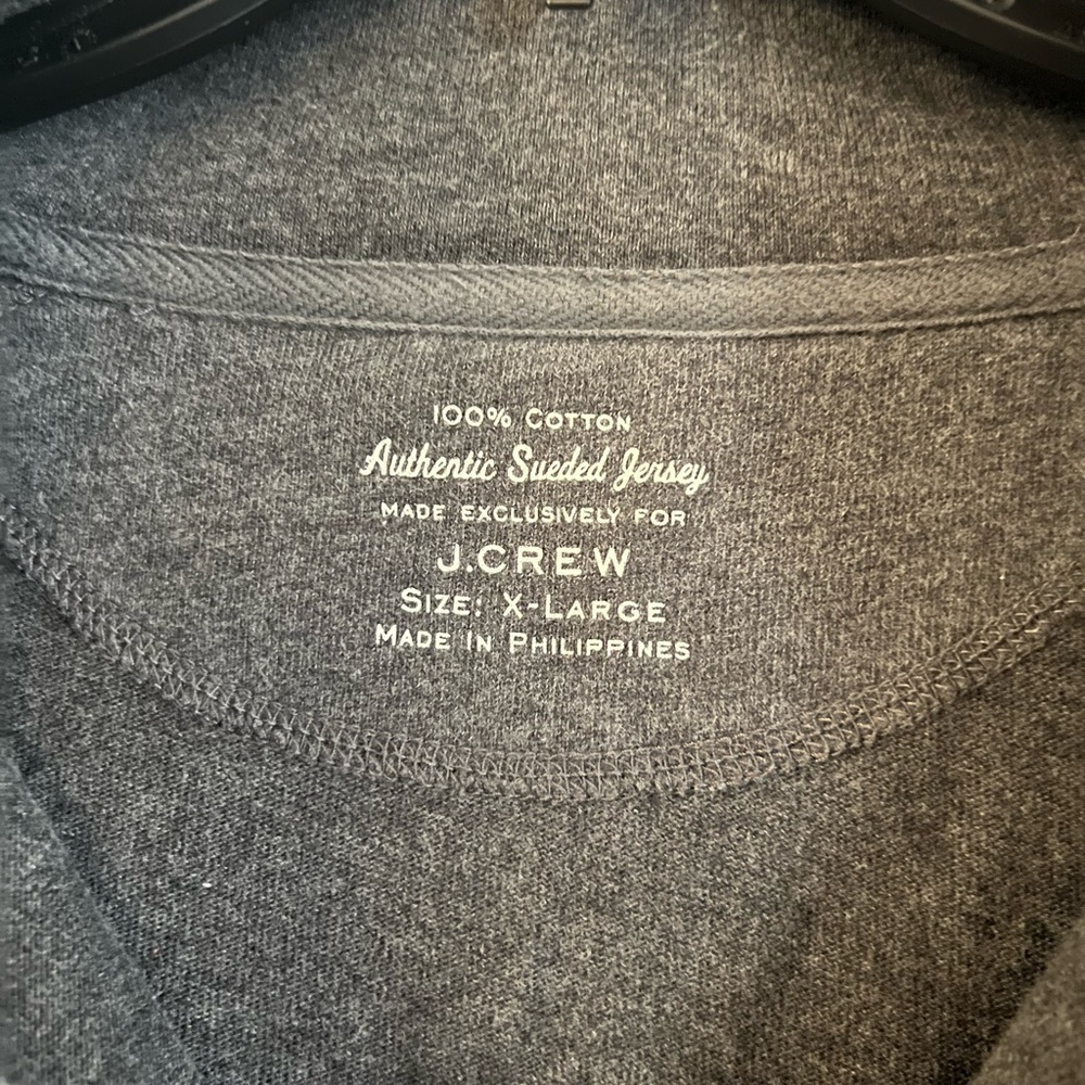 X-Large,Authentic sueded jersey made exclusively for Jcrew 100% cotton sweater - Picture 2 of 6